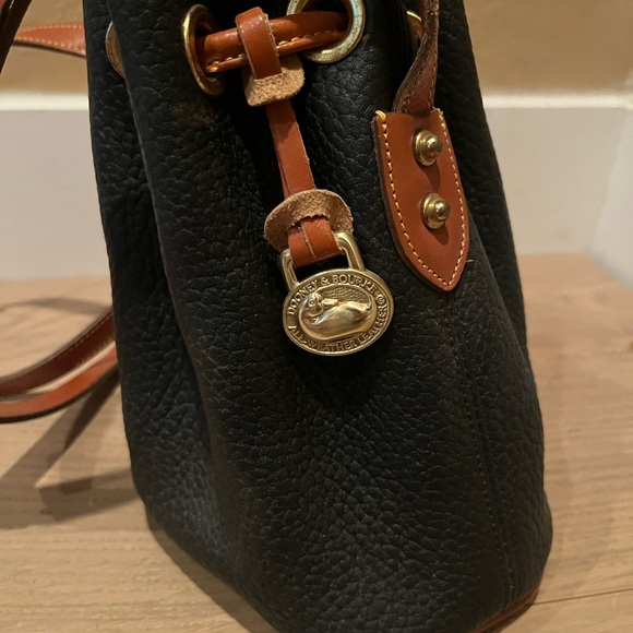 Dooney & Bourke Black and Brown Crossbody Bag with Leather Accents - Picture 12 of 13